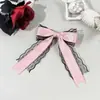 Horquilla de Cinta con Lazo de Encaje Estilo Japonés Oscuro Dulce Fresco Punk Gótico Moda Accesorios para el Cabello Personalizados Tocado