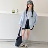 Camisas Infantis para Primavera e Outono 2026 Nova Moda Elegante Camisas Infantis de Manga Longa Outfits de Outono para Crianças Maiores