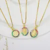 Nuevos Accesorios Religiosos DIY Cobre Microincrustación Accesorios Versátiles para Mujer Pendientes Pulsera Collar Colgante