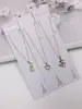 Versión coreana de collar femenino simple cadena de clavícula de plata cadena de cadena cadena de palabra 0 joyería para estudiantes puesto de 2 yuanes suministro para mercado nocturno
