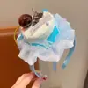 Accesorios para el Cabello Dulces y Lindos para Niños Fiesta de Cumpleaños Pastel Cereza Diadema Sombrero Salida Fiesta Foto Pasador Al por Mayor