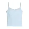 Camisola de Encaje para Chica Atractiva, Nuevo Estilo de Verano para Mujer con Copas, Ropa Interior de Puro Deseo, Se Puede Usar como Capa Interior o Exterior, Camisa Base, Top Pequeño