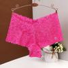 Calzoncillos bóxer de encaje para mujer, ropa interior sexy de jacquard calado, ropa interior pura para mujer, ropa interior de base anti-luz para mujer 6838
