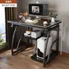 Mesa de computador, mesa de trabalho, pequena, para uso doméstico, mini escrivaninha, mesa para laptop, adequada para apartamentos de aluguel, design simples, ideal para quartos pequenos, mesa de cabeceira