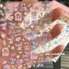 Novo Adesivo Estereoscópico Intergaláctico Fofo para Unhas com Relevo de Bebê Desenho Animado Stitch Menina Decoração DIY para Unhas Ccd