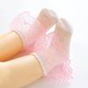 Meias de Menina Primavera e Verão Finas Meias Infantis Meias de Renda Meias de Bebê Recém-Nascido Meias de Bebê Princesa de Malha