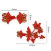 Botón Botón Cheongsam Botón Pantalla Abierta de Pavo Real Top Retro Chino Estilo Étnico Traje Tang Tradicional Flor Decoración Hecha a Mano