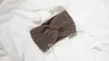 Diadema de Lana Tejida Cruzada Europea y Americana Diadema Protectora para las Orejas Diadema Tejida a Mano Diadema Plana de Moda Cálida Otoño e Invierno Accesorios para el Cabello