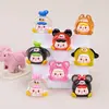 Figuras Transparentes Fofas de Brinquedo para Barracas, Acessórios DIY de Cola de Resina tipo Creme Chaveiros