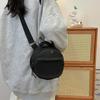 Bolso pequeño redondo para teléfono móvil, bandolera de nailon para mujer, estilo otoño e invierno, 2024