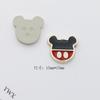 Estilo ins Estilo Coreano Color Caricatura Patrón de Puntos de Aceite Diamante Accesorios de Pendientes para Teléfono Móvil Pasadores Plástico Plano Accesorios DIY