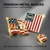 Broche de Bandera Americana con Diseño de Águila del 250 Aniversario, Superventas Transfronterizo, Insignia Metálica Esmaltada Conmemorativa