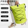 Mochila impermeable, bolsa de montañismo, bolsa seca de gran capacidad para rafting y natación, bolsa seca para exteriores, bolsa tipo cubo plegable de PVC con separación de seco y húmedo
