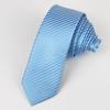 Corbata de Mano de Poliéster de 5CM 6cm para Hombre Mujer Color Sólido Estrecha Vestido de Negocios Jacquard Corbata Estrecha Raya Venta al por Mayor