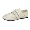 Zapatos versátiles de cuero negro estilo británico para mujer, Zapatos planos estilo francés, Mocasines Mary Jane súper populares nuevos de verano 2026
