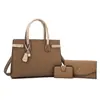 Tendência Transfronteiriça Feminina 2025 Novo Estilo Bolsa Mãe e Filha, Bolsa de Mão e Bolsa Transversal, Conjunto de Bolsas de Grande Capacidade da Moda com Várias Peças Atacado