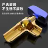 Válvula de ángulo de núcleo de bola de alto flujo, válvula angular de latón macizo, válvula de bola para calentador de agua a gas, válvula angular universal de latón para agua caliente y fría de alto flujo