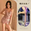 Lencería Sexy para Momentos Privados, Puro Deseo, Reina del Cosplay Noche de Discoteca Vestido Ajustado con Lentejuelas, Cuello en V Profundo, El Atuendo Definitivo para Mujeres Jóvenes