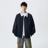 Chaqueta de solapa simple de moda de alta calidad de lujo ligero para hombres jóvenes, abrigo versátil de moda casual para primavera y otoño 2026