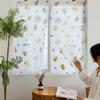 Cortinas de Velcro para Janelas de Canto de Quarto, Instalação sem Furos, Blackout Autoadesivo, Dropshipping Transfronteiriço, Cortinas com Estampa de Desenho