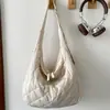 Bolsa Acolchada de Algodón Texturizado Nube de Invierno Modelo Nuevo 2026, Bolso Cruzado Casual Único para Viajes Diarios para Mujeres