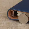 Cuaderno de cuero PU para negocios, tesoro de carga portátil, cuaderno, libro de trabajo para aprender y oficina, se puede personalizar el logotipo