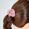 Elástico de Cabelo Duplo Flor Artesanal Tendão de Borracha Preto Elástico de Cabelo Elegante Fio Juanant Acessório de Cabeça Flor de Rabo de Cavalo Acessórios de Cabelo Coreanos Presilha de Cabelo de Cristal
