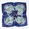 Otoño Nuevo Estampado de Cadena Corona Bufanda Cuadrada Grande Bufanda de Seda Venta al por Mayor Moda Europea y Americana Bufanda de Seda Artificial