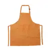 Delantal de tela al por mayor cafetería barra de agua delantal para el cuello ajustable cocina hogar camarero comedor delantal de repostería