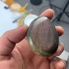 Piedra Suelta Labradorita Morada Ojo de Gato Cristal Gema Pulida Venta al por Mayor con Diseño Único para Juego Cultural