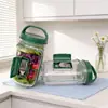 Contenedor de ensalada para llevar con apertura lateral, lonchera, botella, recipiente para ensalada con compartimentos integrados, frasco de almacenamiento