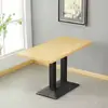 Mesa de comedor rectangular taburete de madera para desayuno mesa de postre fideos de arroz mesas y sillas bebidas frías comida rápida restaurante de fideos bocadillos comerciales mala tang