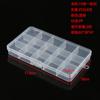 Caja de almacenamiento de componentes electrónicos, caja transparente, caja de herramientas para joyería, piezas de plástico, equipo de pesca, caja fija grande