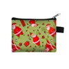 Cartera de Monedas Navideña para Niños, Bolsita de Monedas Mini Linda, Bolsa Portátil para Cosméticos, Regalo Navideño de Dibujos Animados de Aspecto Genial