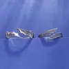 Anéis de Casal Anjo e Demônio Prata Pura Vintage Presente Personalizado para Namorado e Namorada Par de Anéis Presente de Dia dos Namorados Atacado Luxo Leve