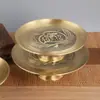 Bandeja de Servir de Latão para Venda por Atacado para Uso Doméstico, Bandeja de Frutas para Buda, Ornamentos para Salão de Buda, Bandeja de Frutas, Utensílios Budistas