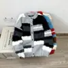 Suéter cardigan listrado colorido estilo retrô americano, bloco de cores, unissex, modelagem solta, casual, gola redonda, perfeito para casais