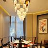 Candelabro Grande para Sala de Estar de Villa Dúplex, Personalizado para Vestíbulo de Hotel Departamento de Ventas, Iluminación de Lujo Ligero, Candelabro Largo para Escalera Grande