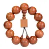 20 Artesanías de Madera Huanghuali Birmano Pulseras de Cuentas de Oración Joyería Caja de Regalo Cuentas de Oración para Hombres Venta al por Mayor del Fabricante