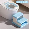 Asiento de inodoro portátil para niños y niñas, asiento de inodoro ampliado para entrenamiento para ir al baño, asiento de inodoro suave y acolchado para bebés y niños pequeños