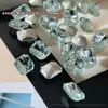 Diamantes rectangulares octogonales de corte zircón para decoración de uñas, brillantes y coloridos de corte flor de hielo, caramelos de hielo mahjong, decoraciones de uñas portátiles