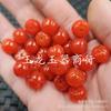 Imitación Jade Jade Rojo Cuentas de Calabaza de Jade Jade Cuentas Sueltas Cuarcita Naranja Jade Calabaza de la Fortuna Hebilla de Jade Espaciador Cuentas de Ábaco Joyería