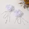 Tela Coreana Super Hada Borla Perla de Arroz Lentejuela Flor DIY Hecho a Mano Versátil Pasador Accesorios para el Cabello Accesorios para Ropa Venta al por Mayor
