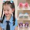 Grampo de cabelo infantil Sanrio orelhas de gato de desenho animado pequeno grampo com arranhão fofo para bebê grampo para cabelo quebrado grampo para franja de princesa acessórios de cabelo