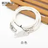 Corda de Cera Coreana Personalizada de 2,0 mm Corda de Couro Corda para Colar Fecho Lagosta Corda com Pingente Preto Feminino Acessórios para Joias DIY Venda por Atacado