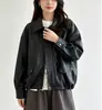 Chaqueta corta de cuero PU moderna y elegante con cuello de solapa para mujer, nuevo modelo primavera/otoño 2026, absolutamente hermosa y súper versátil para figuras petite