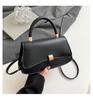 Moda Primavera 2025 Bolsa de Trabalho Elegante Versátil Ombro Transversal Pequena Quadrada Bolsa Baguete de Alto Valor Bolsa de Axila