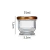 Garrafa ninho de pássaro resistente a alta temperatura vidro para cozinhar no vapor sub-engarrafado guisado fresco garrafa de vidro padrão garrafa vazia 50 ml em estoque atacado