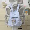 Mochila ins estilo japonés, estrellada y girly, para estudiantes universitarias, con solapa de cordón, mochila pequeña para ir al trabajo y viajar