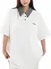 Camiseta de Manga Corta con Retazos de Cuadros de Colores Contrastantes Sencilla para Hombres y Mujeres 2026 Verano Nuevo Estilo Camiseta Polo